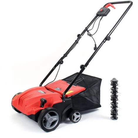 WILTEC XPOtool Scarificateur électrique De Pelouse 1500W 2en1 Rouleau Aérateur 30L Profondeur Réglable – Image 3