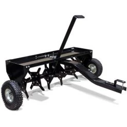 WILTEC Aérateur Scarificateur Tainé Tracteur Tondeuse Largeur De Travail 120cm Profondeur De Travail 7,6cm