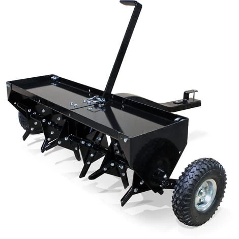 WILTEC Aérateur Scarificateur Tainé Tracteur Tondeuse Largeur De Travail 120cm Profondeur De Travail 7,6cm – Image 2