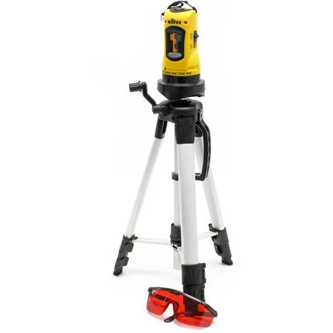 WILTEC Niveau Laser Rotatif Auto-nivelant Avec Trépied 1,2m Pour La Mesure Des Angles Et Surface – Image 2