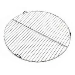 WILTEC Grille Acier Affiné Ronde 44,5 Cm Barbecue à Charbon De Bois /à Gaz Barbecue Avec Grill Pivotant