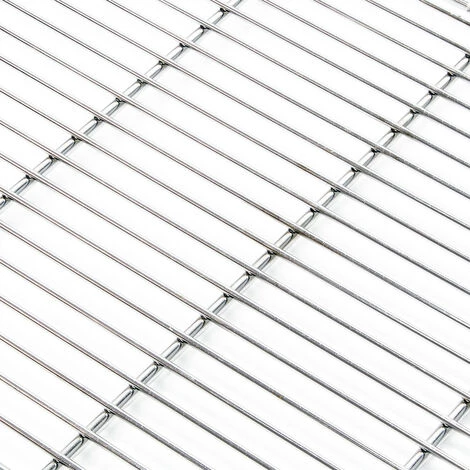 WILTEC Grille De Barbecue Acier Inoxydable Carrée 67 X 40 Cm Sans Rouille Barbecue à Charbon De Bois /à Gaz – Image 2