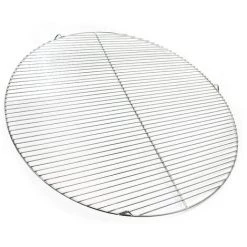 WILTEC Grille Acier Inoxydable Ronde 80 Cm Barbecue à Charbon De Bois /à Gaz Barbecue Avec Grill Pivotant