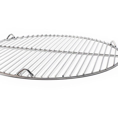 WILTEC Grille Acier Inoxydable Ronde 55 Cm Barbecue à Charbon De Bois /à Gaz Barbecue Avec Grill Pivotant – Image 3