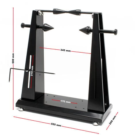WILTEC Équilibreuse Rayonneuse De Roues De Moto Pour L‘équilibrage Des Dommages De Jantes Et De Roues – Image 2