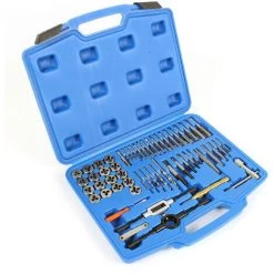 WILTEC XPOtool Jeu De Tarauds 56-pcs. M3-M12 Taraudeur Filière Métrique Filetage Extérieur /intérieur