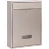 WILTEC Boite Aux Lettres Boite Postale Murale Acier Inoxydable Mailbox V10