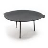 WILTEC Dutch Oven Plaque Gril De Barbecue Ronde Ø44cm Hauteur 35cm Support En Fonte Antiadhésif Plancha