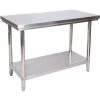 WILTEC Table De Travail En Acier Inoxydable Table De Jardin 120 X 60 X 85 Cm
