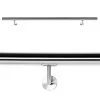 WILTEC Kit Main Courante Rambarde Support Mural 180 Cm Dispositif De Fixation Escaliers Acier Affiné V2A