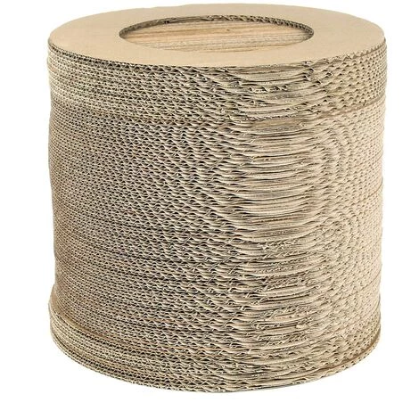 WILTEC Maison Pour Chats Ronde Niche Carton Cabane Entrée Fenêtre Et Système De Raccordement Nichoir – Image 2