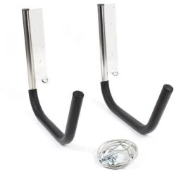 WILTEC Support Mural Universel 80kg Acier Fin Câble Kayak Canoë SUP Planche De Surf Fixation