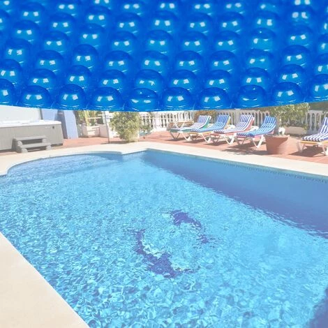 WILTEC Bâche Solaire à Bulles Pour Piscine Ronde Ø 3.6m Bleue Protection Couverture Chauffage De Piscine – Image 3