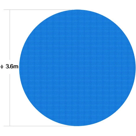 WILTEC Bâche Solaire à Bulles Pour Piscine Ronde Ø 3.6m Bleue Protection Couverture Chauffage De Piscine – Image 4