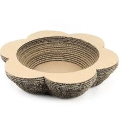 WILTEC Griffoir En Forme De Fleur Meuble Pour Chat Entretien De Griffes Grattoir Patin à Gratter Animaux