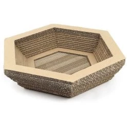 WILTEC Griffoir Angulaire Plat Meuble Pour Chat Entretien De Griffes Grattoir Patin à Gratter Animaux