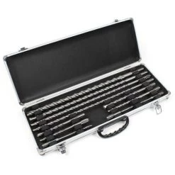 WILTEC XPOtool SDS Plus Lot De 11 Forets à Pierre Acier Au Carbone Lot De Forets Pour Marteau Perforateur Pour Maçonnerie Et Béton