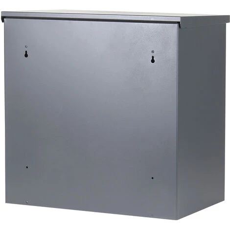 WILTEC Boite Murale à Colis Lettres Verrouillable 50,8x31,5x50cm Gris Usage Domestique Courrier Paquet – Image 5