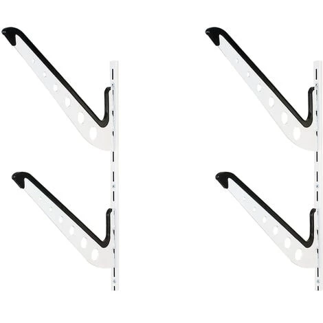 WILTEC Double Support Mural Pour Surf Snowboard Wakeboard Ski Skateboard Longboard Stockage 2 Voies