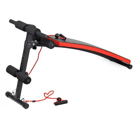 WILTEC Banc De Musculation Fitness 150kg Entraînement Abdominaux Haltérophilie Hauteur Réglable Pliable – Image 2