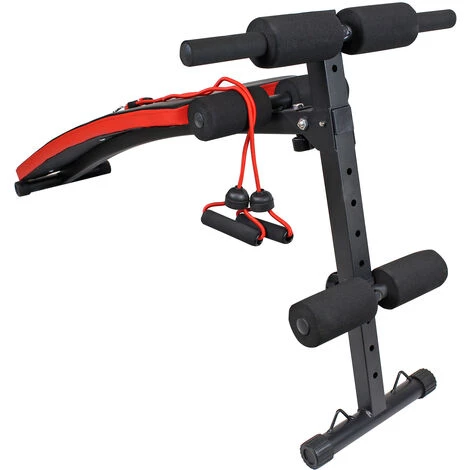 WILTEC Banc De Musculation Fitness 150kg Entraînement Abdominaux Haltérophilie Hauteur Réglable Pliable – Image 4