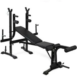 WILTEC Station Musculation Haltérophilie 200kg Pliable Curler Pour Bras/Jambes Entraînement Support Haltère