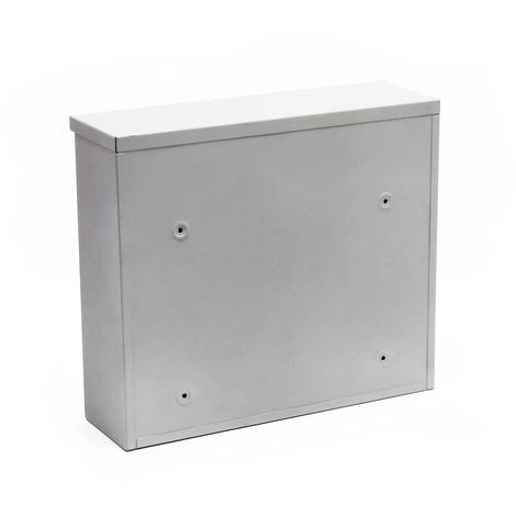 WILTEC Boite Aux Lettres Boite Postale Murale Design Argenté Revêtement Par Poudre Mailbox V12 – Image 4