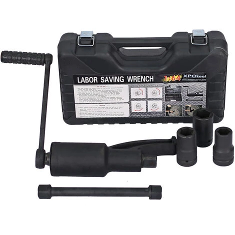 WILTEC XPOtool Kit Amplificateur De Couple Camion 4800Nm Transmission 1:64 Extracteur Douille 24/27/30mm
