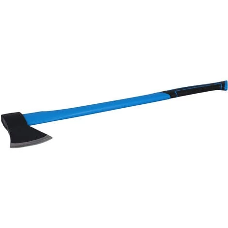 WILTEC XPOtool Hache à Fendre 1500g Manche En Fibre De Verre 860mm Hache Avec Lame En Acier Carbone Bois