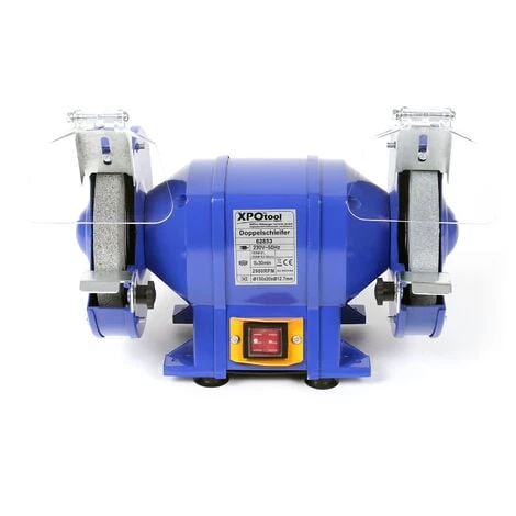 WILTEC XPOtool Double Meuleuse 250W Ø Disques De Meulage 150mm Avec Disque Grossier Et Disque De Polissage – Image 4