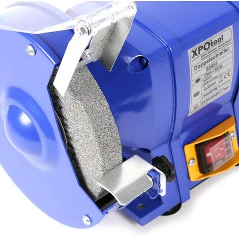 WILTEC XPOtool Double Meuleuse 250W Ø Disques De Meulage 150mm Avec Disque Grossier Et Disque De Polissage – Image 5