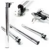 WILTEC Pied De Table Lot De 4 Chromé Support De Table Réglable En Hauteur 70-110cm