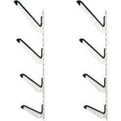 WILTEC Rack Quadruple Mural Support Rangement 4 Planches Surf Snowboard Wakeboard Skateboard Stockage