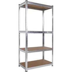 WILTEC Meuble Étagère Charge Lourde 80x40x160cm Rayonnage Emboitable 4 Niveaux 175kg Par Support Atelier