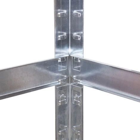 WILTEC Meuble Étagère Charge Lourde 80x40x160cm Rayonnage Emboitable 4 Niveaux 175kg Par Support Atelier – Image 3