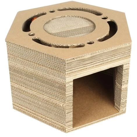 WILTEC Griffoir Activité Ludique Meuble Pour Chat Entretien De Griffes Grattoir Patin à Gratter Animaux