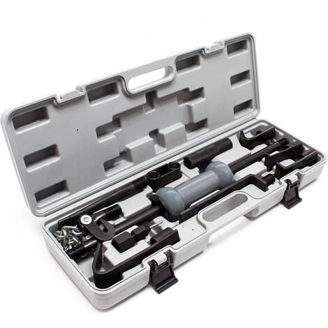 WILTEC Marteau Coulissant Universel Débosselage 11 Pcs. Marteau Coulissant
