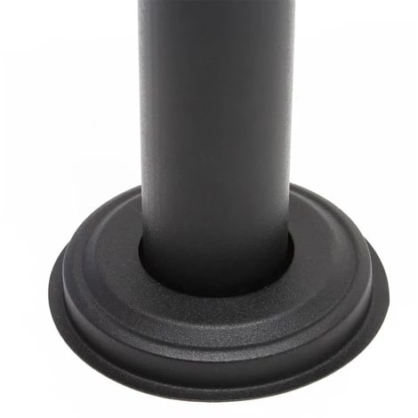 WILTEC Boite Aux Lettres Sur Pieds 4 Entrées Noire 4 Compartiments Revêtement Poudre – Image 3