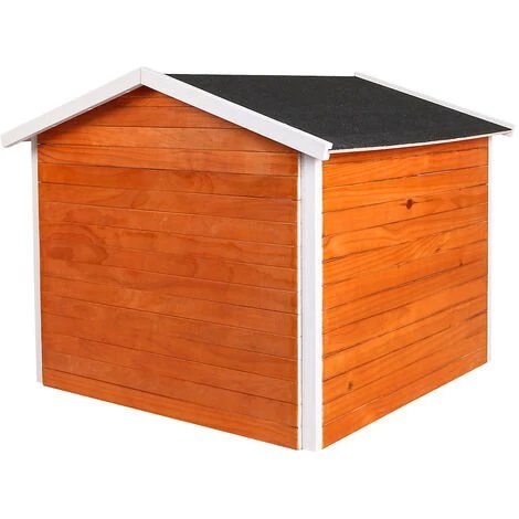 WILTEC Garage Pour Robot Tondeuse Bois Abri Pour Robot Tondeuse De Gazon Maison De Jardin Carport Station – Image 4