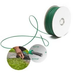 WILTEC Câble Périphérique 150m 2,7mm Installation Robot-tondeuse Fil De Cuivre étamé Délimitation Jardin