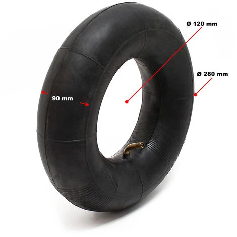 WILTEC Lot 2 Chambres Air Tondeuse Autoportée 11x4.00-5 Valve Coudée Tracteur Gazon – Image 2