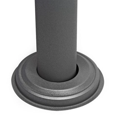 WILTEC Boite Lettres Kit Mural V18 Anthracite Revêtue Poudre Simple Verrouillable Courrier Mailbox – Image 4