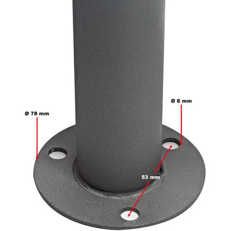 WILTEC Boite Lettres Kit Mural V18 Anthracite Revêtue Poudre Simple Verrouillable Courrier Mailbox – Image 5