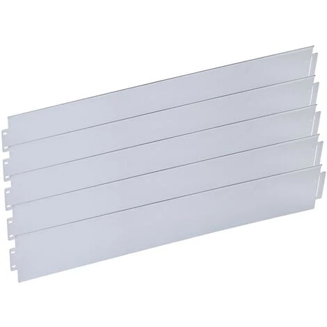 WILTEC Bordure De Jardin Acier Galvanisé 10m Barrière Plates-bandes Parterres Délimitation