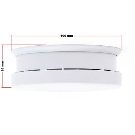 WILTEC 10 Detecteurs De Fumee Alarme Avertisseur Anti Incendie Pile 9v Certifie En 1460 – Image 2