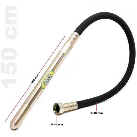 WILTEC Aiguille Vibrante ø 35 Mm Longueur 1.50 Metres Pour Vibreur Electrique Manuel – Image 3