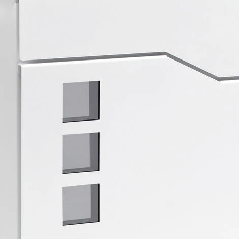 WILTEC Boite Lettre V20 Blanche Murale Revêtue Poudre Porte Journal Range Revues – Image 5