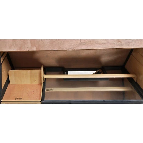 WILTEC Poulailler Cage Poules Enclos Élevage Volaille Pondoir Perchoir Bac Amovible – Image 5