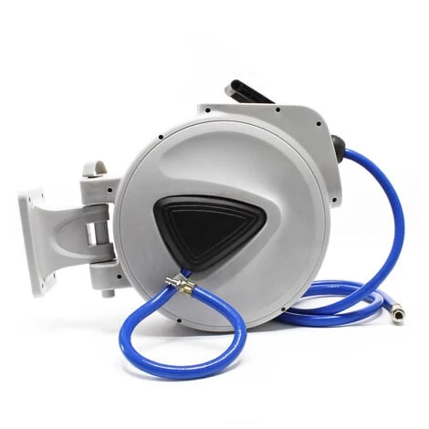 WILTEC Dévidoir De Tuyau à Air Comprimé 20m Automatique Enrouleur Pneumatique – Image 3