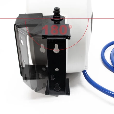 WILTEC Dévidoir De Tuyau à Air Comprimé 20m Automatique Enrouleur Pneumatique – Image 5